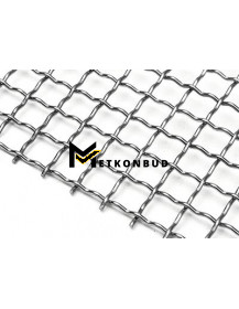 Канільована сітка складно рифлена Чорна 50х50х4 мм